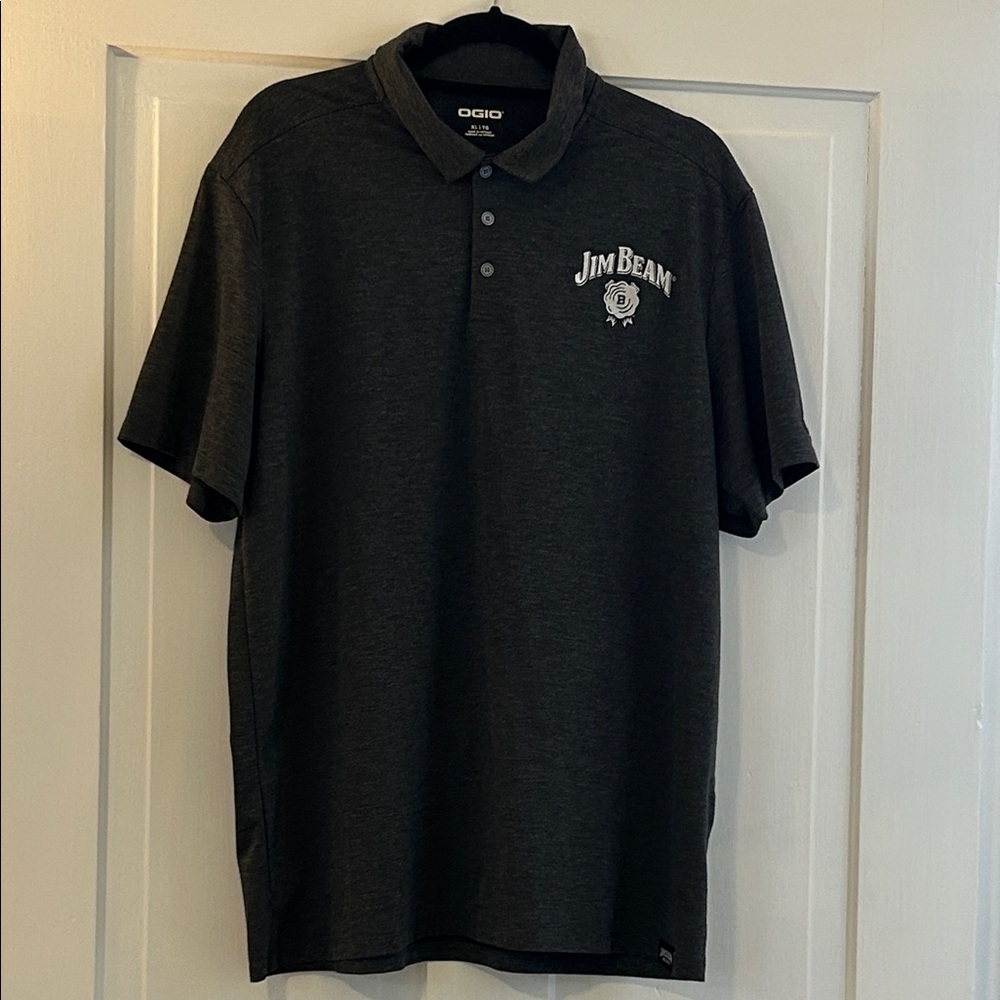 OGIO Jim Beam Men's Charcoal Polo Shirt